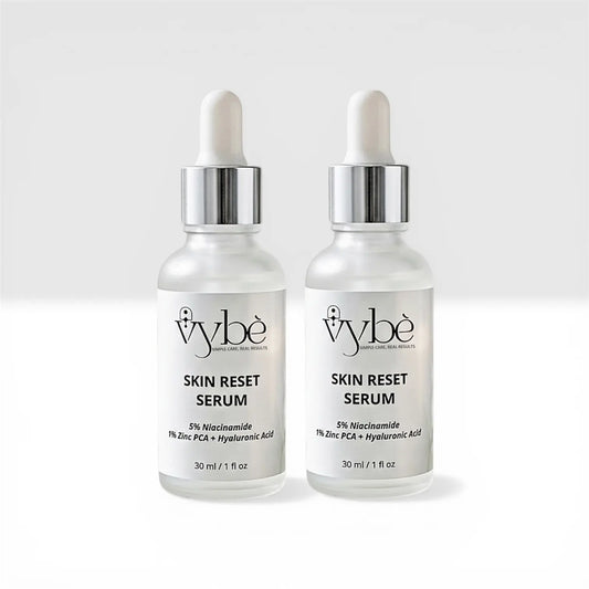 Vybe Skin Reset Serum – 5% Niacinamide + 1% Zinc PCA & Hyaluronic Acid